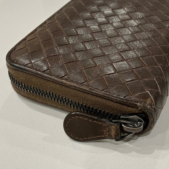 Bottega Venetta - Woven Long. Zipper Wallet - Picture 2 of 7